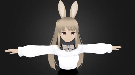 3d Anime Character Girl For Blender 17 3d Model By Cgtoon Cgbest