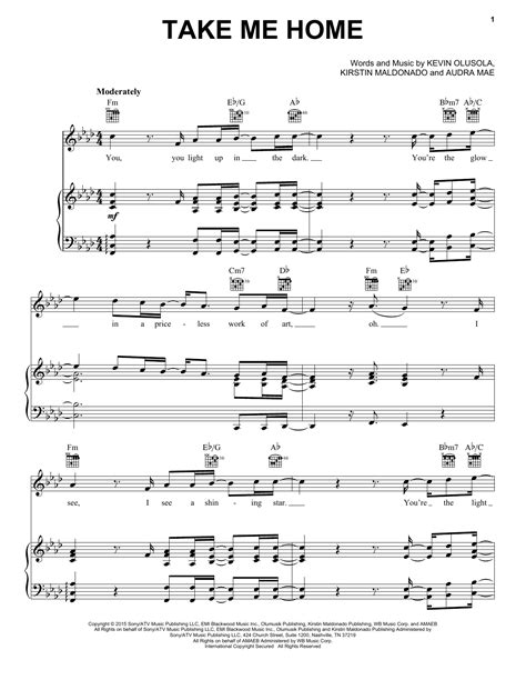 Take Me Home Sheet Music Direct