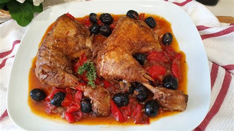 Pollo Estilo Griego Con Aceitunas Y Pimientos OK Recetas