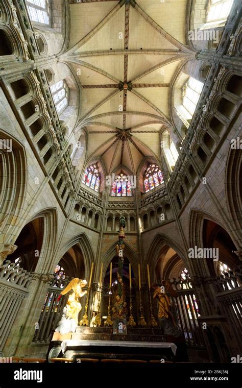 France Finistere Saint Pol De L On The Saint Paul Aurelien Cathedral