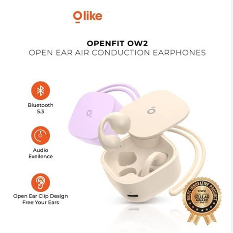 Jual Olike Openfit Ow2 Open Ear Air Conduction Earphones Tws Bluetooth 5 3 Shopee Indonesia