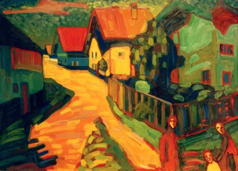 Murnau Street With Women By Wassily Kandinsky