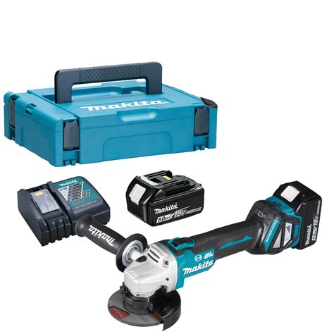 Makita Dga463 18v Lxt Cordless Brushless Slide Switch Angle Grinder