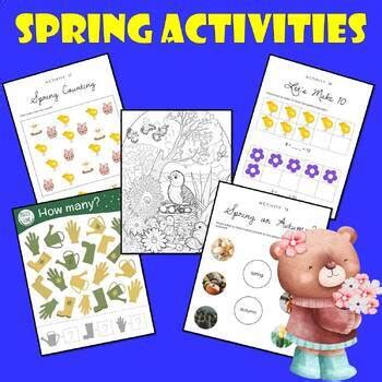 Spring Activities for preschoolers BUNDLE | April Preschool ...