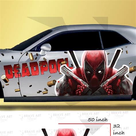 Deadpool Car Wrap Etsy