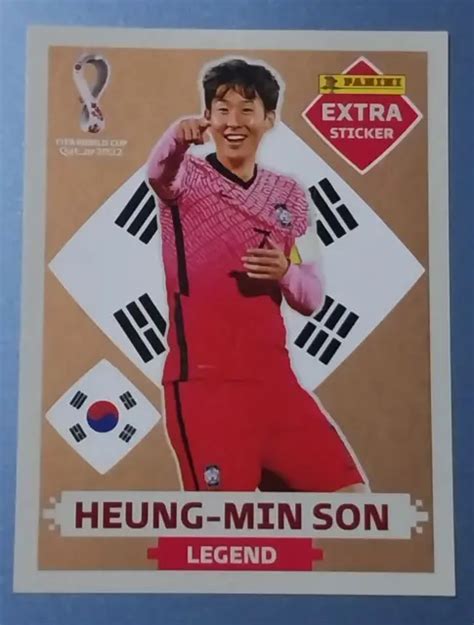 PANINI EXTRA STICKER Qatar 2022 HEUNG MIN SON LEGEND PARALLEL BRONZE