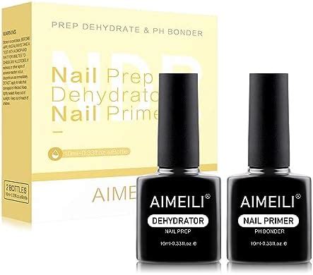 Amazon AIMEILI Hot Pink Neon Gel Nail Polish And No Wipe Top And Base Coat Set Beauty