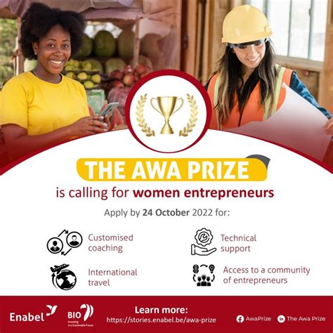 The Awa Prize On Linkedin 📣📣📣 Applications For The Awa Prize 2022 Are