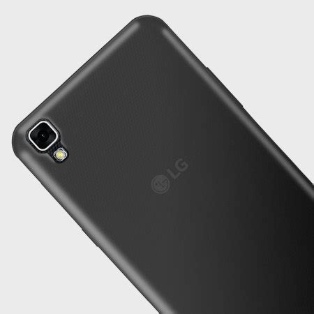 Olixar FlexiShield LG X Power Gel Case - Smoke Black