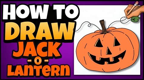 How To Draw A Jack Olantern Halloween Art For Kids Guided Drawing