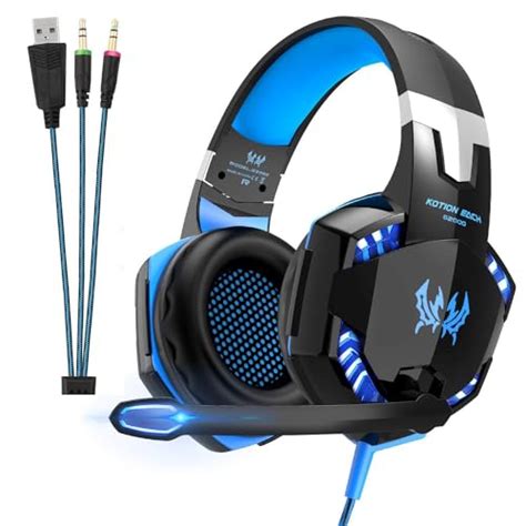 Casque Gaming De Jeu Avec Réduction Du Bruit Stéréo Ps4 Ps5 Led Casque Xbox Supra Auriculaire