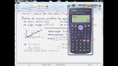 Suma De Vectores Con Calculadora YouTube