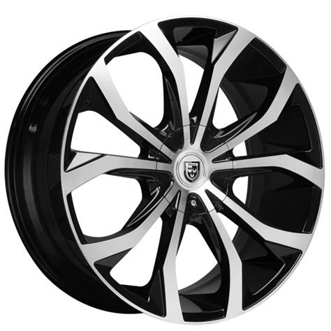 20 Lexani Wheels Lust Black Machined Rims Lx083 3