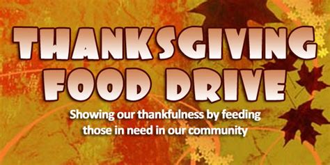 Annual Thanksgiving Food Drive