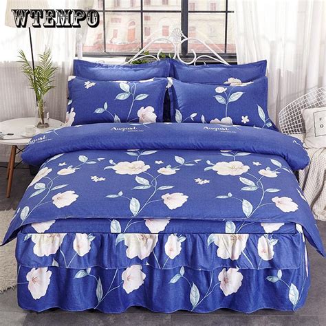 Buy Princess Style Bed Skirt Duvet Cover Set 100 Cotton Bedding Sets