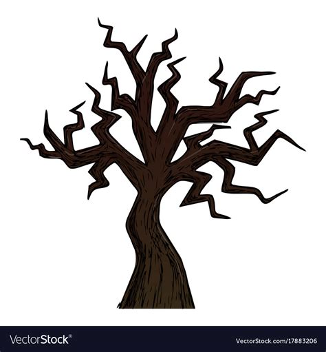 Halloween tree Royalty Free Vector Image - VectorStock