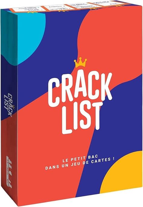 CRACK LIST LE PETIT BAC REVISITÉ DANS UN JEU DE CARTES Les Louloutins