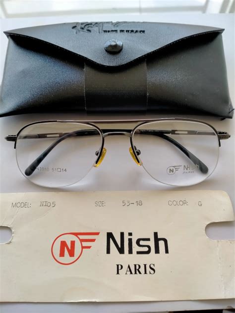 Vintage Sunglasses 80svintage Frame Brand Nish Paris Original Made In