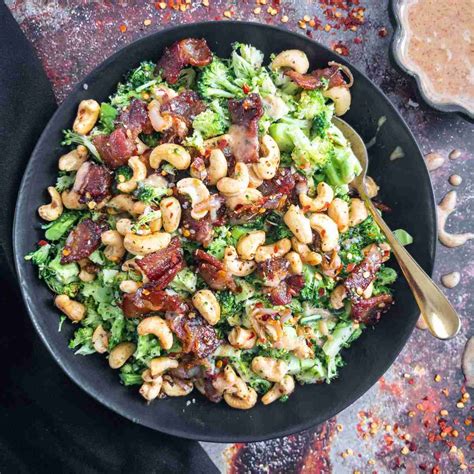 Broccoli Crunch Salad With Candied Bacon And Cashews