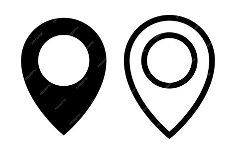 Premium Vector Location Pin Icon Location Icon Map Marker Pointer