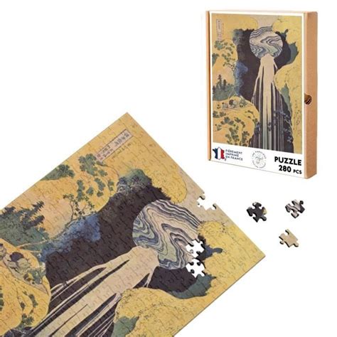 Puzzle Classique 280 pièces Hokusai Art Japonais Peinture Cascade Beaux