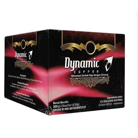 Jual DYNAMIC COFFEE KOPI DYNAMIC HARGA 1 BOX ISI 10 SACHET 100