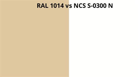 Ral 1014 Vs Ncs S 0300 N Ral Colour Chart Uk