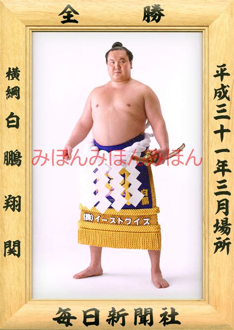 平成31（2019）年3月場所全勝 横綱 白鵬翔関（42回目の優勝） 大相撲まいにち部屋（大相撲優勝ミニ額販売公式サイト）