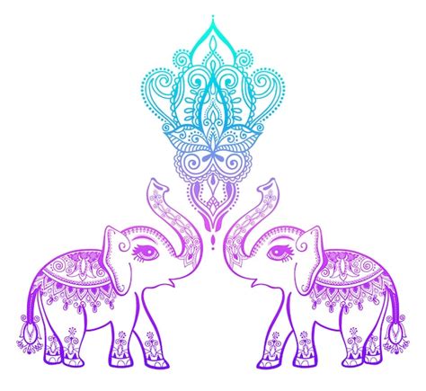 Tatuagem De Desenho De Elefante Indiano