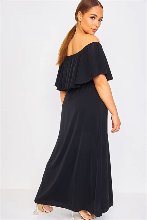 Robe Longue Noire Unie Brentiny Paris