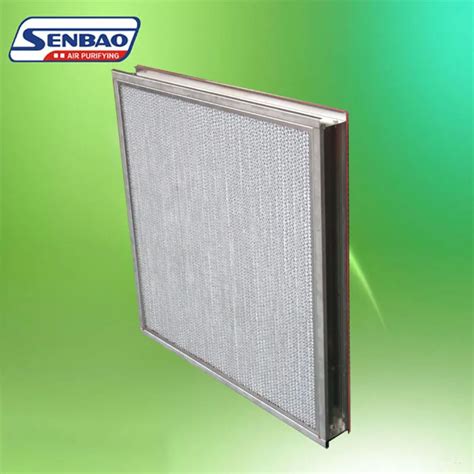 Stainless Steel Frame High Temperature Hepa Filters Air Purifier