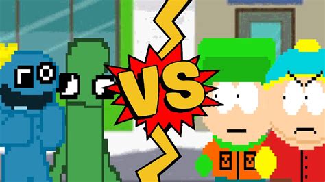 M U G E N Battles Blue Green Vs Eric Cartman Kyle Broflovski Rainbow Friends Vs South Park