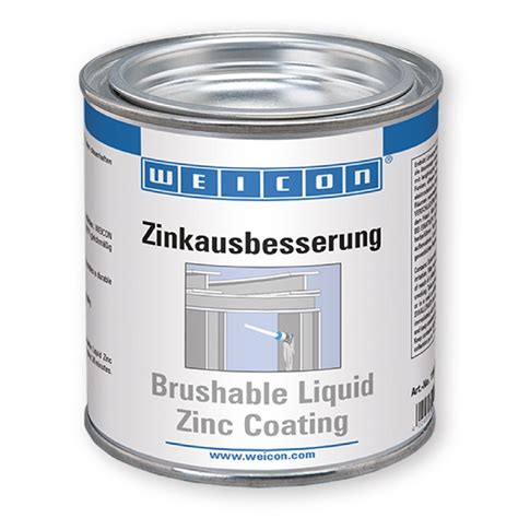 Weicon 15001375 Brushable Liquid Zinc Paint 375ml