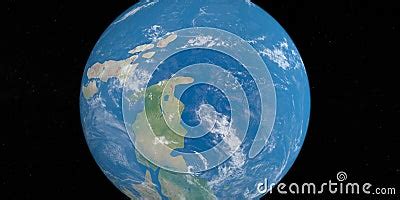 Earth Planet With Ancient Supercontinent Pannotia Stock Image ...