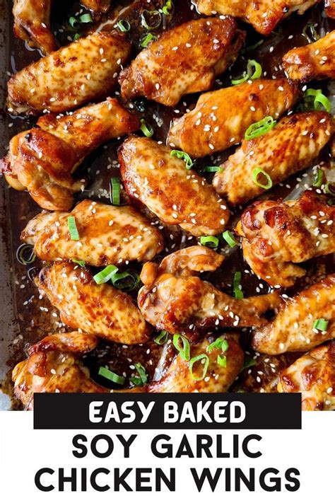 Soy Garlic Chicken Wings Quick And Easy Casually Peckish Recipe