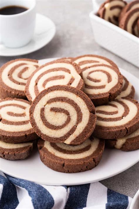 Chocolate Vanilla Pinwheel Cookies Recipe The Cookie Rookie