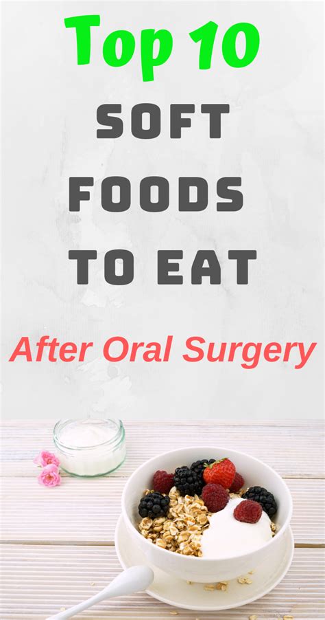 Soft Foods Diet After Oral Surgery - Foods Details