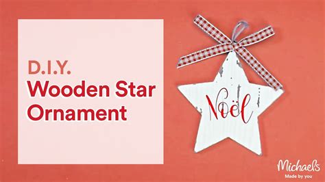 Diy Wooden Star Ornament Cricut Holiday How Tos Michaels Youtube