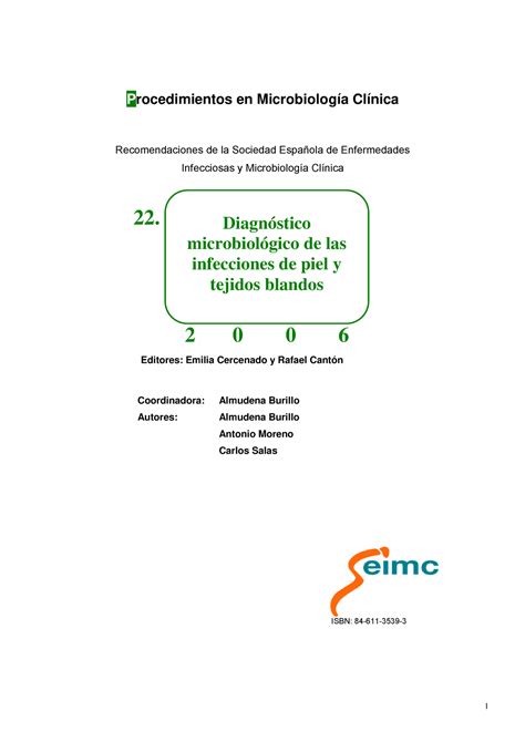 Seimc procedimientomicrobiologia 22 I Procedimientos en Microbiología