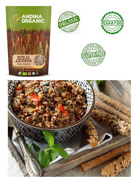 Andina Organic Grano de Quinoa Tricolor Premium Quinua Orgánica