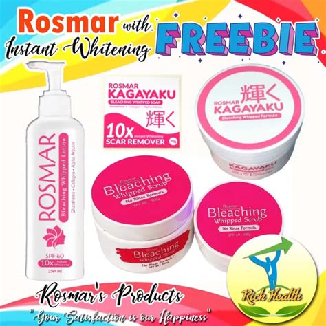 Rosmar Instant Whitening Bleaching Whipped Scrub SPF60 300grams