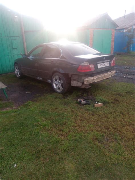 Покраска заднего бампера и порога — BMW 3 series (E46), 2,2 л, 2001 ...