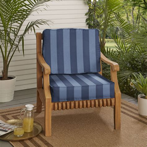 Mozaic Humble Haute Striped Indoor Outdoor Corded Deep Seating