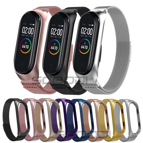 Pulseira Milanese Aço Inox Para Relógio Xiaomi Mi Band 7 6 5 4 3