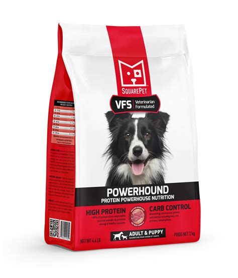 Square Pet Vfs Dog Powerhound Red Meat 2kg Maddies Natural Pet Products