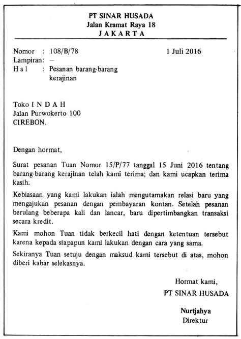 Contoh Surat Pengajuan Investasi Delinews Tapanuli