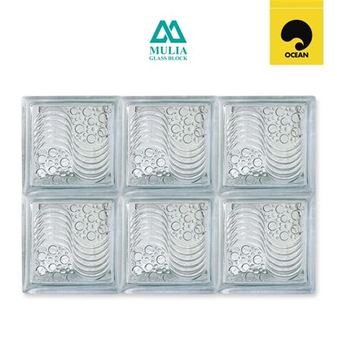 Jual Glass Block Dinding Mulia Glass Blok Kaca Rumah Motif 1 Dus 6buah Shopee Indonesia