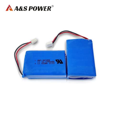 Rechargeable Lithium Li Ion Battery 74v 1100mah 603450 Customize Li Polymer Lipo Battery Pack