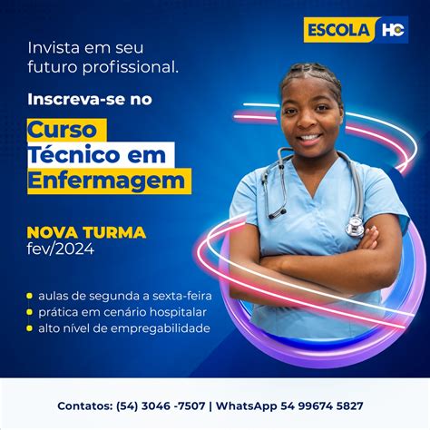 Nova Turma Do Curso Técnico Em Enfermagem Na Escola Hc Inicia Em