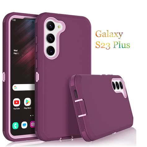 Galaxy S23 Plus 5G Cases 3 In 1 Sturdy Phone Case For Samsung Galaxy